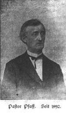 1892-1918 Pastor Pfaff